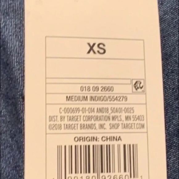 A New Day Denim Jumpsuit Indigo with Side Pockets - Picture 9 of 9